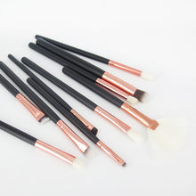 Maange 10 Pcs Eye Makeup Brushes Eyeshadow Blending brush Powder Foundation wood rose gold ovale Make up brush pinceaux kit ILML