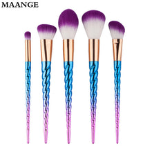 Maange Colorful rose gold makeup brushes Professional eyebrow Eyeshadow Foundation makeup brush maquillage cosmetics ILML