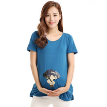 Maternity Tops Nursing Pregnancy T-shirts Cute Baby Printed Clothes For Pregnant Women P18 ILML
