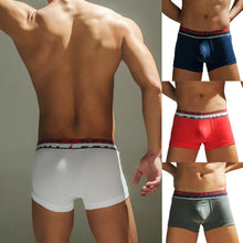 Men Boxer Underwear Bulge Pouch Boxers Shorts Solid Color Mens Underpants ILML