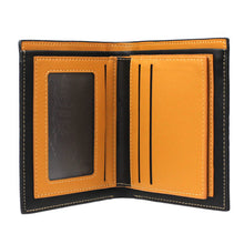 Men Leather Bifold Credit Card Wallet Slim Vertical Purse ILML