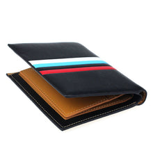 Men Leather Bifold Credit Card Wallet Slim Vertical Purse ILML