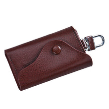 Men Leather Wallet Car Key Chain Holder 6 Ring Pouch Case ILML