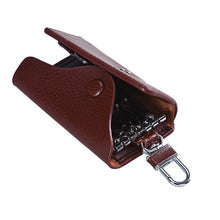 Men Leather Wallet Car Key Chain Holder 6 Ring Pouch Case ILML