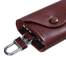 Men Leather Wallet Car Key Chain Holder 6 Ring Pouch Case ILML