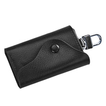 Men Leather Wallet Car Key Chain Holder 6 Ring Pouch Case ILML