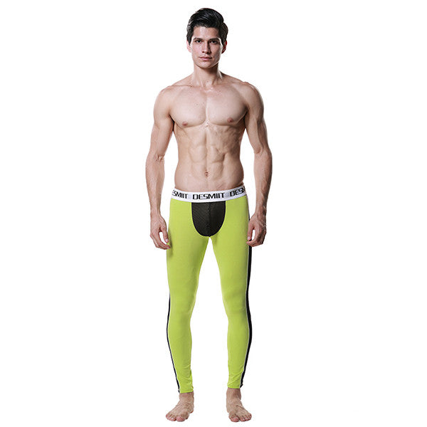 Men Modal Long Johns Spice Mesh Warm Thermal Trousers Underwear Legging Pants ILML