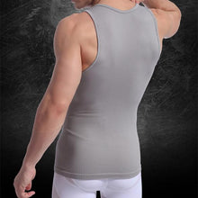 Men Muscle Fitted Body Shaper Boy Tight Stretch Vest Shirt Shapewear Casual Slimming Underwear  ILML