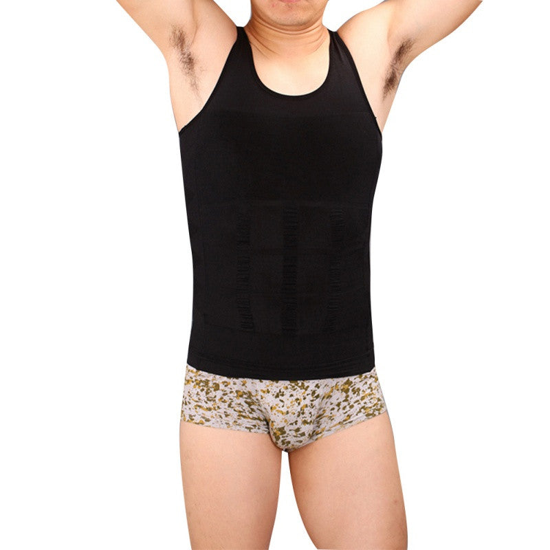 Men Shaper Vest Body Slimming Tummy Belly Waist Girdle Shirt Shapewear Underwear ILML