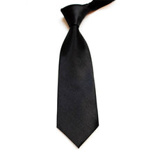 Men Ties Stylish Classic Solid Plain Polyester Silk Jacquard Woven Tie Necktie  ILML