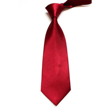 Men Ties Stylish Classic Solid Plain Polyester Silk Jacquard Woven Tie Necktie  ILML