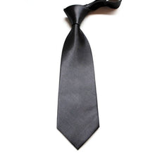 Men Ties Stylish Classic Solid Plain Polyester Silk Jacquard Woven Tie Necktie  ILML