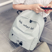 Men Women Backpack Canvas Printing backpack For Girl Bag School Backpacks Bag Mochila Mulheres Satchel Bag ILML