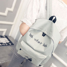Men Women Backpack Canvas Printing backpack For Girl Bag School Backpacks Bag Mochila Mulheres Satchel Bag ILML