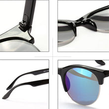 Men Women Unisex Round Sunglasses Plastic Frame Eyeglasses Half Rim Punk Brand Designer Eyewear ILML