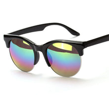 Men Women Unisex Round Sunglasses Plastic Frame Eyeglasses Half Rim Punk Brand Designer Eyewear ILML
