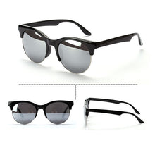 Men Women Unisex Round Sunglasses Plastic Frame Eyeglasses Half Rim Punk Brand Designer Eyewear ILML