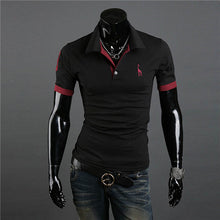 Men's Casual Tops Tee V Neck Polo Shirts Slim Fit Short Sleeve Clothes U-XXXL 10 Colors ILML
