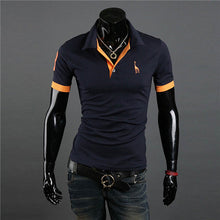 Men's Casual Tops Tee V Neck Polo Shirts Slim Fit Short Sleeve Clothes U-XXXL 10 Colors ILML