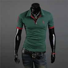 Men's Casual Tops Tee V Neck Polo Shirts Slim Fit Short Sleeve Clothes U-XXXL 10 Colors ILML