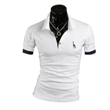 Men's Casual Tops Tee V Neck Polo Shirts Slim Fit Short Sleeve Clothes U-XXXL 10 Colors ILML