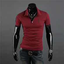 Men's Casual Tops Tee V Neck Polo Shirts Slim Fit Short Sleeve Clothes U-XXXL 10 Colors ILML