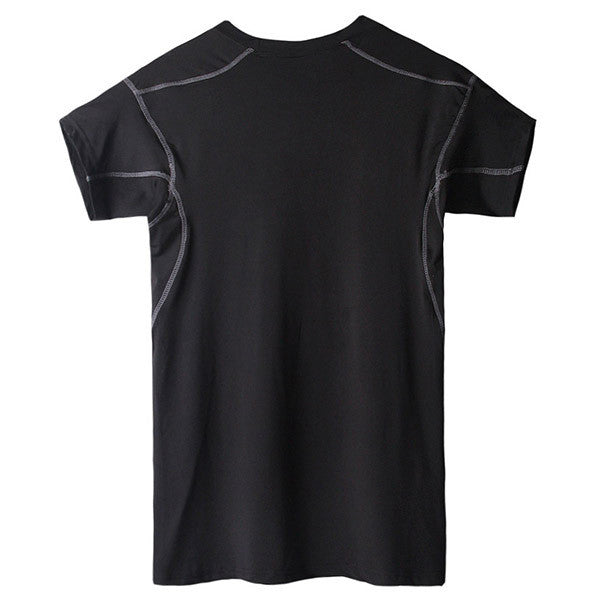 Men's S T-shirt Top Bodybuilding Jersey Swear Quick-dry Tights Tops ILML