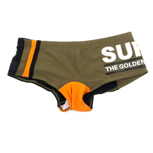 Men's Swimwear Boxers Color Matching Mens Trunks Nylon Suit Beachwear Homme ILML