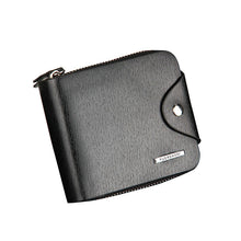 Men's wallet Leather Card Holder Purse Clutch Wallets Billfold Zip Wallet bag Men visiting cards Cover on the passport Carteira ILML