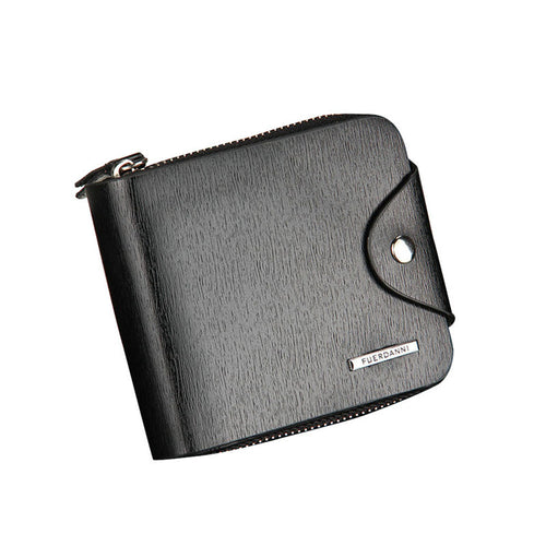Men's wallet Leather Card Holder Purse Clutch Wallets Billfold Zip Wallet bag Men visiting cards Cover on the passport Carteira ILML