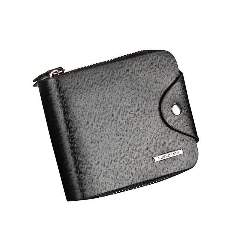 Men's wallet Leather Card Holder Purse Clutch Wallets Billfold Zip Wallet bag Men visiting cards Cover on the passport Carteira ILML