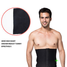 Mens Body Slimming Abdomen Waist Shaper Girdle Cincher Belt Burn Fat Corset Underwear Bodysuit  ILML