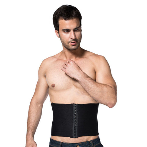 Mens Burn Fat Girdle Belt Tummy Slimming Body Shaper Belly Cincher Underwear Bodysuit  ILML