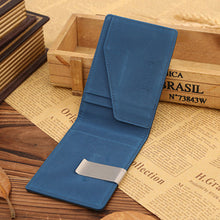 Mens Leather Magic Credit Card ID Holder Money Clip Wallet ILML