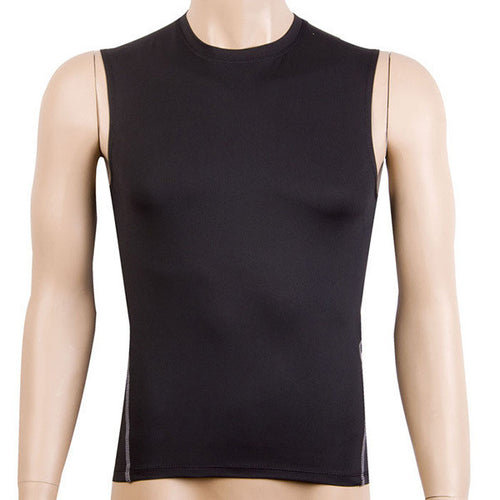 Mens Sleeveless Compression Vest Skin Tank Tops Tights Fitness Base Layer Top Shirt  ILML
