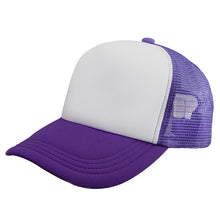 Mesh Baseball Cap Hat Blank Curved Visor Hat Adjustable Pure Color ILML