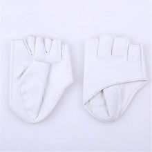 Mode Frauen PU-lederne Punk Halb Palm Finger Driving Dacning anzeigen Handschuhe  ILML