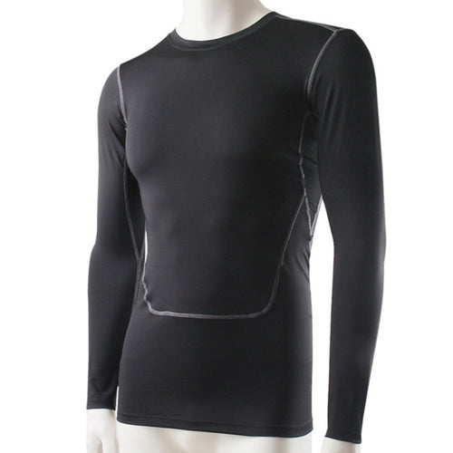 Moisture Wicking Mens Compression Base Layer Tight Tops Tee Shirt Under Skin Long Sleeve Trainning Fitness S Gear ILML