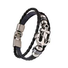 Multi-style Hmade Bracelets Anchor Rudder Design Owl Leaf Bird Compass Love Heart For Women Men Alloy Wrap Charms Bracelet ILML