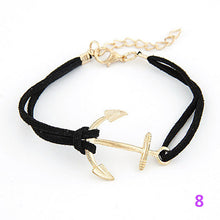 Multi-style Hmade Bracelets Anchor Rudder Design Owl Leaf Bird Compass Love Heart For Women Men Alloy Wrap Charms Bracelet ILML