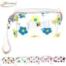 Multifunctional Cosmetic Hbag Clear Flower Waterproof Storage Makeup Bags Zipper Travel Hbag  ILML
