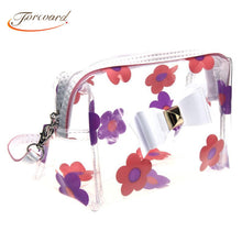 Multifunctional Cosmetic Hbag Clear Flower Waterproof Storage Makeup Bags Zipper Travel Hbag  ILML
