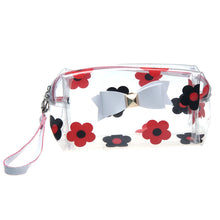 Multifunctional Cosmetic Hbag Clear Flower Waterproof Storage Makeup Bags Zipper Travel Hbag  ILML