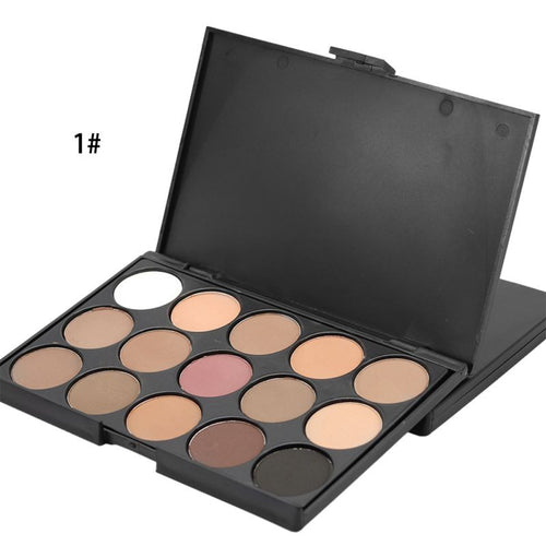 Natural 15 Colors Long Lasting Pearly Eyeshadow Palette Eye Shadow Make Up Set Professional Colors Cosmeticaquiagem PE3 ILML