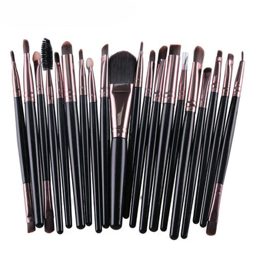 20 pcs Makeup Brush tools Wool Make-up Brushes Toiletry Kit Blusher eye shoadow eyeliner foundation lip Power Eyelashes ILML