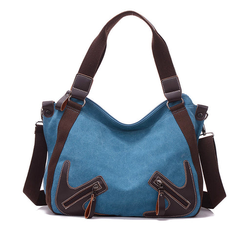 Canvas Bag Women Hbags Patchwork Large Tote Women Shoulder Bag Hbag Sac Femme Casual Bolsos Mujer ILML