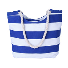 Striped Printing Women's Hbag Shoulder Bag Cotton Canvas Bags Messenger Bag Large Shopping Tote Bolsas ILML