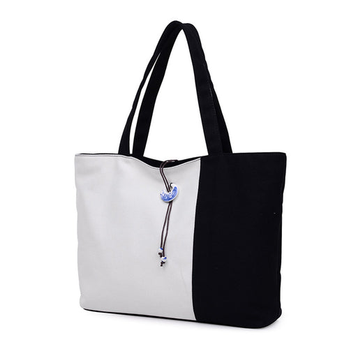 Vintage Mixed Colors Printing Women Shoulder Bag Canvas Hbag Tote Bags Messenger Bag Bolsas Large Tote  ILML