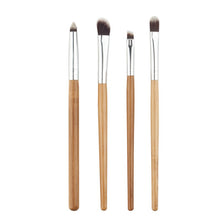 4pcss Professional Eye Brushes Set Eyeshadow Foundation Mascara Blending Pencil Brush Makeup Tool Cosmetic Black Popular ILML