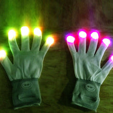 7 Mode Flashing Light Up Fingertip LED Gloveittens Rave Party Disco Gloves For ILML